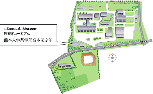 大江キャンパス内マップ