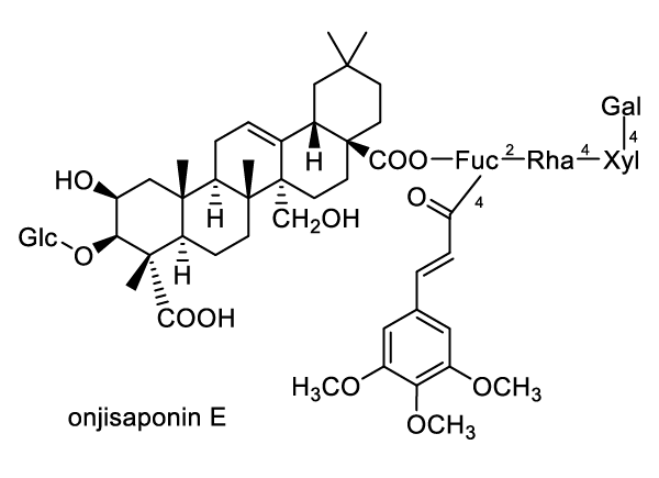イトヒメハギ 化学構造式1