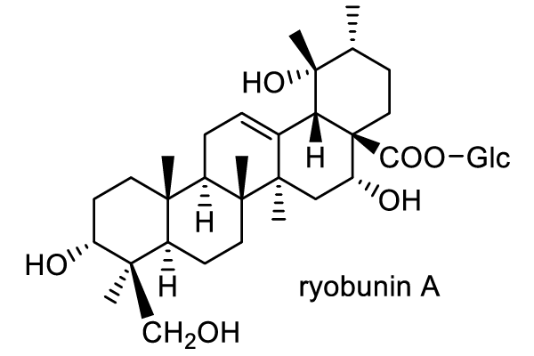 リョウブ 化学構造式1