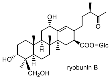 リョウブ 化学構造式2